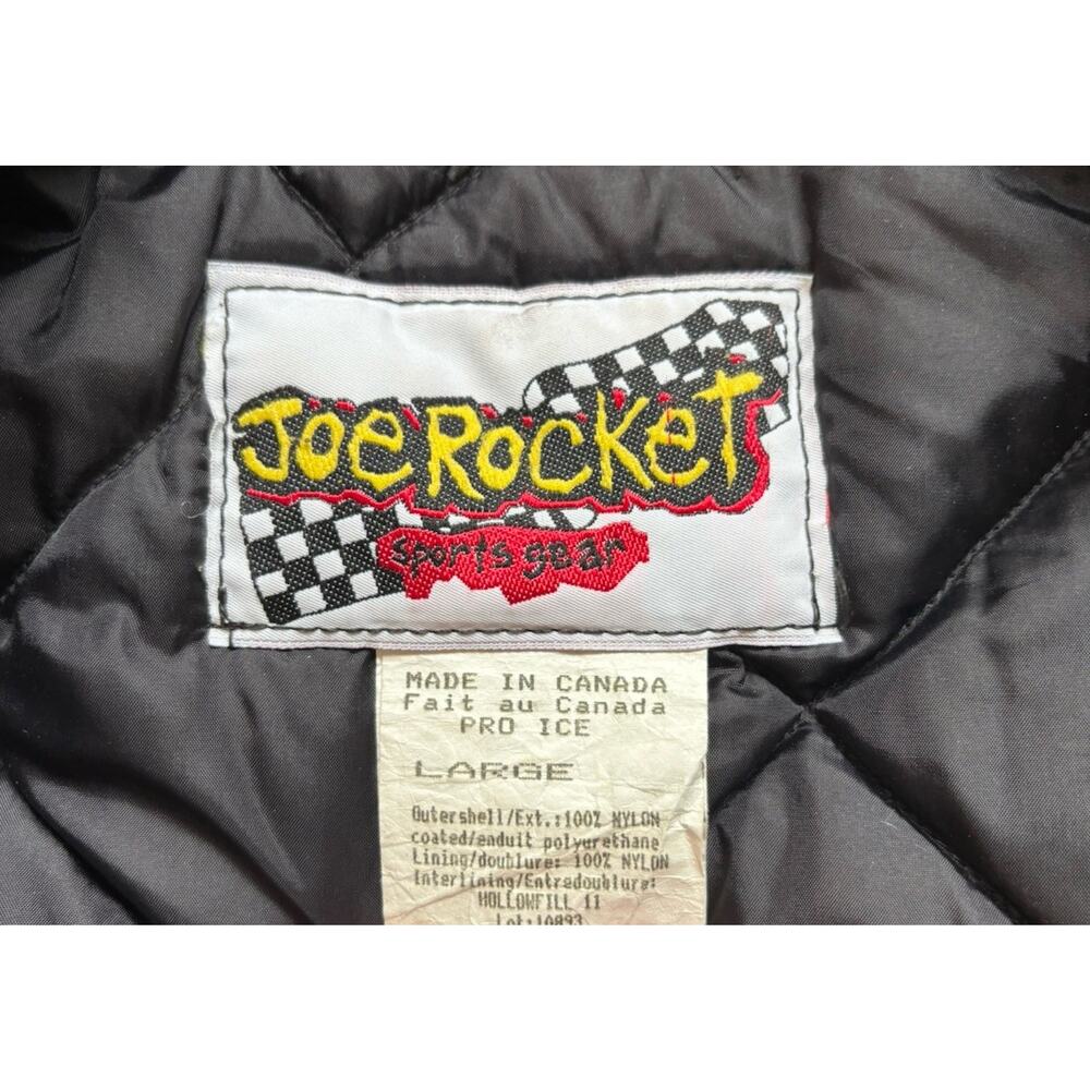 Joe Rocket Racing Checkered Pattern Jacket Mens Large Racing Thick Biker Coat - Picture 3 of 8